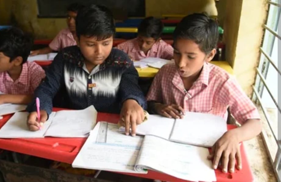 Children learning in classroom